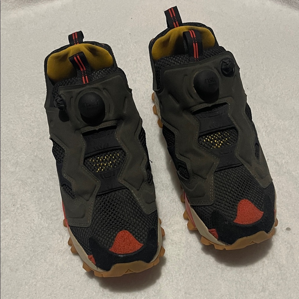 Men’s Reebok Instapump Fury Trail Black and Forest Green